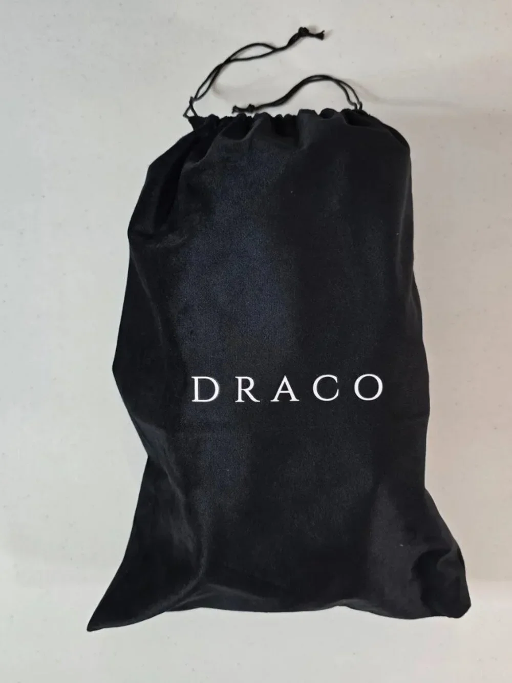 DRACO Black Bandana Slides Men's Sz 11-12 w/ Bag